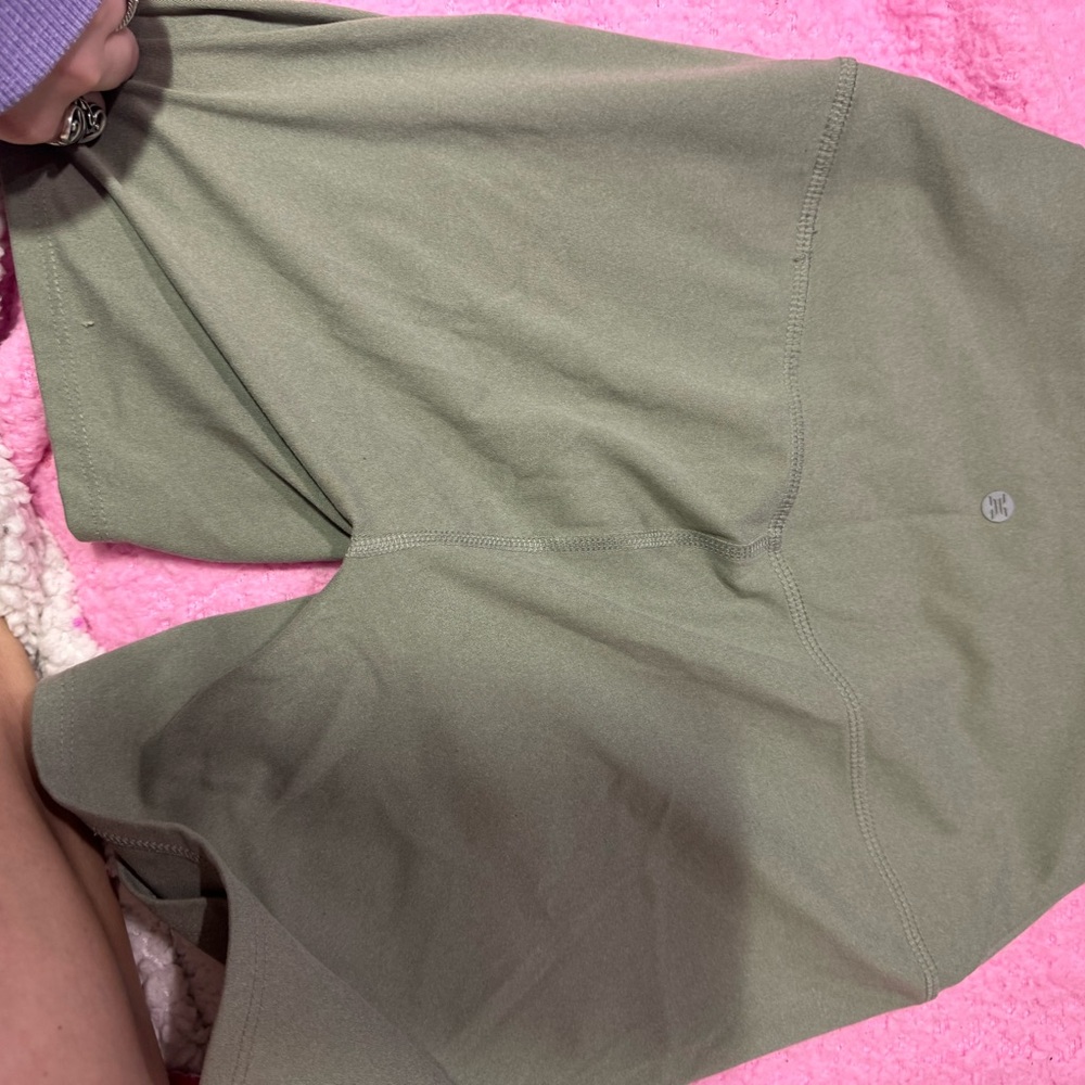 RBX Women's Athletic Biker Shorts - Olive Green - Picture 2 of 3